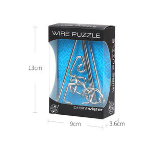 <span class=keywords><strong>Chinois</strong></span> <span class=keywords><strong>en</strong></span> métal puzzle jeu de tour de <span class=keywords><strong>fer</strong></span> de serrure déverrouiller anneau puzzles - Product Image 5