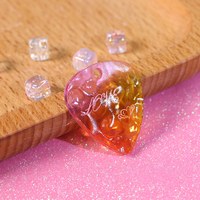 Imprimé personnalisé Transparent Écologique Acrylique Fruit Animal Porte-clés Liquide Ondulation Pendentif Guitare Médiator Logo Personnalisé