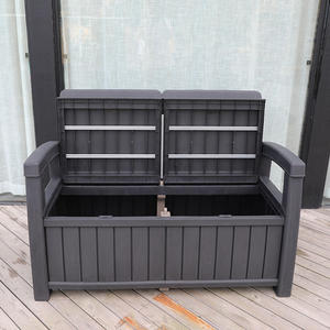 <strong>Plastic</strong> Outdoor <strong>Garden</strong> <strong>Storage</strong> <strong>Bench</strong> with <strong>Storage</strong> - Product Image 2