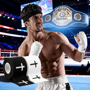 Xingda Maßgefertigtes 2,5/3,8/5/7,5/10CM*9,1M Weißes Elastisches Baumwoll-Sporttape Leicht Reißbar Ohne Klebrige Rückstände für Boxen - Product Image 1