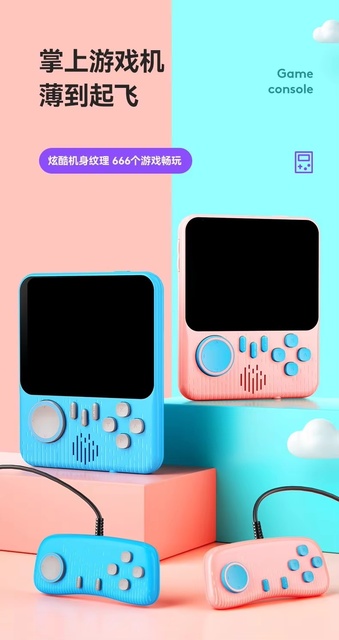G7 Mini Retro Classic Video Game Console Portable TV Video Game Box Player Handheld 500 Games with Corded Gamepad