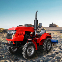 Tracteur Agricole Chinois 40 CV 4x4 Petite Machine Agricole Prix Mini Tracteur de Jardin avec Chargeur Frontal et Rétrocaveuse à Vendre