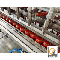Machine de remplissage automatique de bouteilles et de canettes pour pâte de haricots au miel et sauce chili piquante MTW