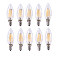 Ampoule à filament LED Jpungsun E14 2700K 4W 110V 120V AC dimmable C35 CA11 B11
