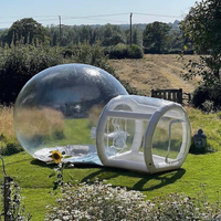 Boule à neige géante portable en plein air Igloo en cristal clair Ballon dôme Bulle boule tente dôme événement gonflable Tente à bulles pour la fête