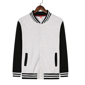 Chaqueta de Béisbol Unisex, Forrada de Felpa de Algodón Grueso, Color Sólido, Ropa de Trabajo Informal, Abrigo de Otoño e Invierno - Product Image 2