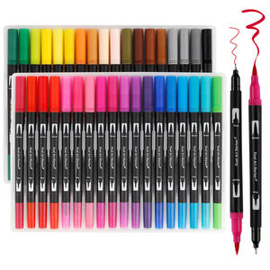 100/120 couleurs marqueurs Manga croquis marqueurs 168 double pinceau stylo <span class=keywords><strong>alcool</strong></span> <span class=keywords><strong>feutre</strong></span> Art fournitures scolaires ensemble de dessin - Product Image 1