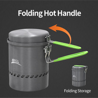 Réchaud à gaz Brs 1,7 L pour l'extérieur, anti-vent, pour faire frire, faire bouillir, réacteur