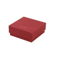 Boîte à bijoux texturée et gaufrée en carton rigide 1200 g/m², boîte cadeau minimaliste avec couvercle et fermeture à clip pour colliers