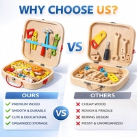 Jouets en bois Montessori Kit d'assemblage d'animaux Jeu de construction interactif amusant parent-enfant pour enfants