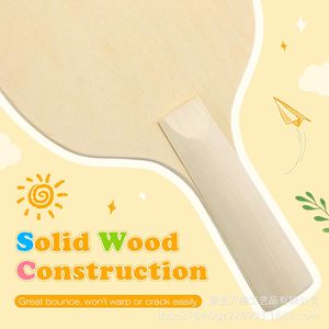 ไม้ปิงปองไม่เคลือบสีสำหรับเด็ก งานฝีมือ DIY ของขวัญ ของที่ระลึก สีธรรมชาติ รับทำตามสั่ง สำหรับโปรโมชั่น - Product Image 3