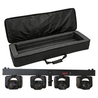 Barre de lumière LED mobile STSLITE 4x60W RGBW 4-en-1 avec sac de transport pour DMX512, discothèque, DJ
