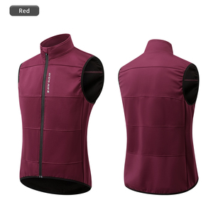 WOSAWE – gilet de cyclisme d'<span class=keywords><strong>hiver</strong></span> coupe-vent imperméable, gilet polaire <span class=keywords><strong>vtt</strong></span> vélo vêtements sans manches <span class=keywords><strong>veste</strong></span> de cyclisme - Product Image 3