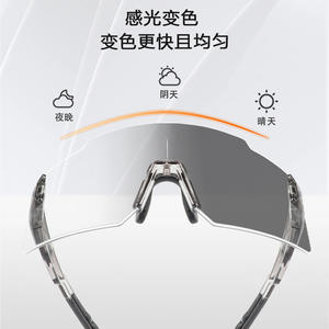 Gafas de Ciclismo sin Marco con Lentes Fotocromáticas, Marco TR90, 100% Protección UV, Gafas Deportivas para Correr al Aire Libre - Product Image 4