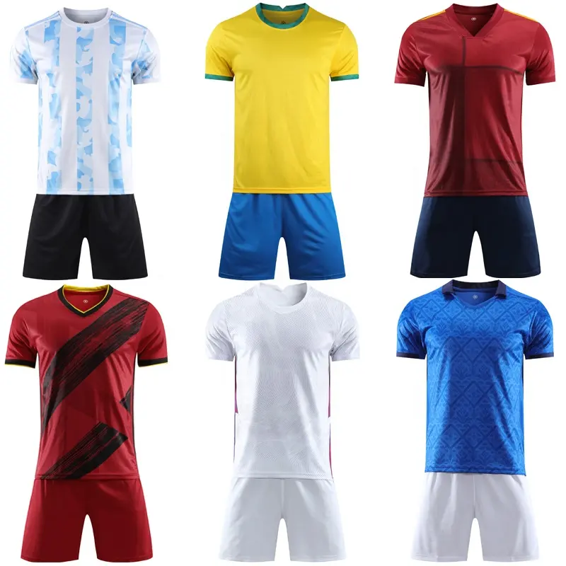 Dünya kupası sıcak satış tay kaliteli futbol forması giyim özel ulusal futbol forması t-shirt 2022