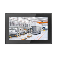 Moniteur LCD industriel à écran étroit de 12,1 pouces lisible en plein soleil, écran avant étanche IP65