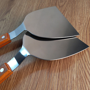 Espátula y Raspador para Smash Burger DF30, Precio de Fábrica, Acero Inoxidable, Mango de Madera, Resistente al Calor, Herramientas para Parrilla de Barbacoa - Product Image 3