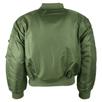 Blouson de vol lourd Offre Spéciale personnalisé Blouson de bombardier avec patchs brodés personnalisés Logo Poche sur le bras avec fermeture éclair