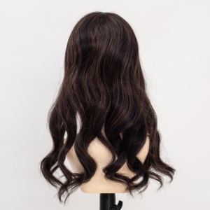 Topper de <span class=keywords><strong>Cabello</strong></span> Remy Camboyano con Base de Seda, Ligero, Color Marrón Natural, <span class=keywords><strong>para</strong></span> <span class=keywords><strong>Cabello</strong></span> Fino - Product Image 2