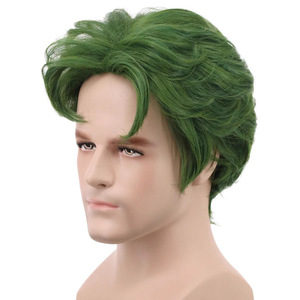 <span class=keywords><strong>Peluca</strong></span> de Halloween para Hombre, <span class=keywords><strong>Verde</strong></span>, Corta, Estilo <span class=keywords><strong>Payaso</strong></span> de Dibujos Animados, Hecha a Máquina con Fibra Resistente a Altas Temperaturas, para Actuaciones en Escenario - Product Image 4