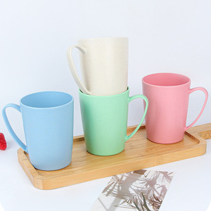 Mug réutilisable écologique en paille de blé avec poignée, tasse à boire minimaliste incassable pour la maison, la salle de bain, l'école, le bureau, la cuisine - Product Image 5