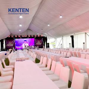 KENTEN 6x9m tente de fête extérieure étanche à Structure A avec tente de mariage blanche en aluminium - Product Image 5