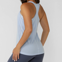 Débardeur de sport personnalisé pour femmes et jeunes filles, respirant, avec détail dorsal tendance, idéal pour la gym, la course et l'exercice, coupe ample