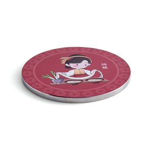 Cute Cartoon Anime Character Customized Design Red Round Single Side <b>Compact</b> Pocket <b>Mirror</b> - Product Image 5