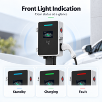 Chargeur de voiture électrique AC 7 11 22 kW Type 1 J1772 Type 2 GB/T OCPP RFID WiFi 4G Borne de recharge murale pour véhicules électriques IP54