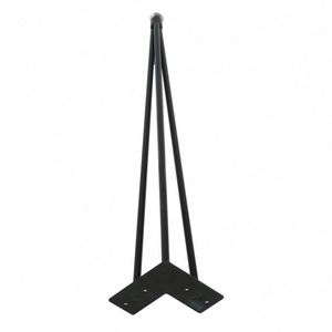 Pieds de table en fer et acier noirs, style épinglette, pour mobilier de restaurant, extérieur, hôpital, salle à manger, café, salon - Vente en gros à prix abordable - Product Image 5
