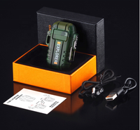 Nouvelle arrivée Promotion haut de gamme imperméable coupe-vent Double Arc briquet sans flamme Rechargeable Arc allumeur en plein air Camping