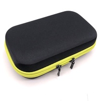 Étui de voyage compact imperméable en EVA semi-rigide 600D pour tondeuse, rasoir, rasoir électrique, poignée facile, fermeture éclair, compartiment organisateur