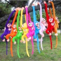 Peluches singe de 60-90 cm, poupées singe à longs bras suspendues, jouets en peluche animaux singe pour cadeaux de bébé