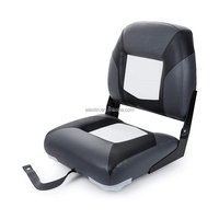 Chaise de bateau à dossier haut ponton de haute qualité Siège de bateau pliant de luxe avec logo personnalisé