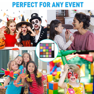 <span class=keywords><strong>Pintura</strong></span> <span class=keywords><strong>Facial</strong></span>, Paleta de 22 Colores, Maquillaje, <span class=keywords><strong>Pintura</strong></span> <span class=keywords><strong>Facial</strong></span> Artística, Pigmento <span class=keywords><strong>Profesional</strong></span> para Artistas, para Halloween, Cosplay, Fiestas - Product Image 6