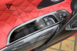 Interiores personalizados de fibra de carbono para <span class=keywords><strong>Audi</strong></span> R8 <span class=keywords><strong>V8</strong></span> V10 Juego de molduras interiores de automóviles (31 piezas) - Product Image 5