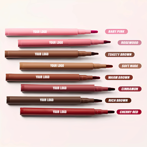 Crayon à lèvres vegan anti-bavures, waterproof, mat, maquillage naturel pour les lèvres, longue tenue, haute pigmentation, teinte pour le contour des lèvres - Product Image 5