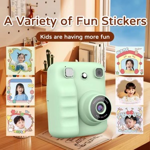 Appareil photo numérique instantané pour enfants avec impression couleur 1080p, mini appareil photo numérique pour enfants avec impression - Product Image 5