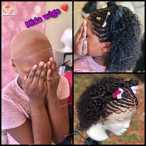 Nuova tendenza 100% capelli umani parrucche 4x4 pizzo anteriore 8-12 pollici lunghezza capelli ricci crespi parrucche senza colla <span class=keywords><strong>per</strong></span> <span class=keywords><strong>bambini</strong></span> - Product Image 3