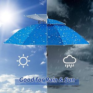 Wholesale Double Layer Head-mounted <b>Hat</b> Umbrella Custom Gift Umbrella Outdoor Fishing Sun Umbrella with Customizable LOGO - Product Image 5