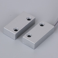 Saklar Kontak Magnetik Pintu Terpasang di Permukaan Sensor Magnetik Logam Alarm Detektor Jendela Sensor Pintu untuk Sistem Alarm Keamanan