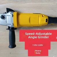 Meuleuse d'angle industrielle 110V 220V, outil de découpe et de meulage électrique à vitesse variable, modèle 100