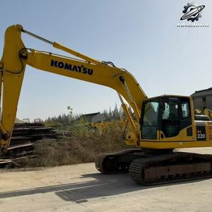 Excavatrice sur chenilles Komatsu 220 d'occasion, marque japonaise d'origine, 22 tonnes, taille moyenne, excavatrice sur chenilles d'occasion - Product Image 5