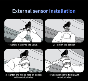 Sistema de Monitoreo de Presión de Neumáticos para Camiones 0-199psi, Sensor de Accionamiento Directo con Pantalla a Color y 6 Modos de Alarma - Product Image 5