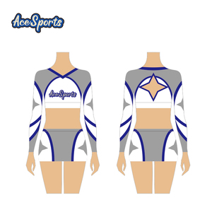 Tenues de majorettes Ace Sports de haute qualité, personnalisables OEM, vierges, imprimées, dégradées, avec strass, ensembles techniques et stylés - Product Image 4