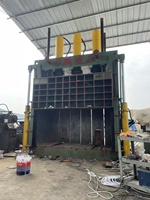Promotion : Compacteur vertical métallique motorisé 400 tonnes de pression, télécommandé, pour le recyclage de ferraille d'aluminium et de fil de cuivre haute performance