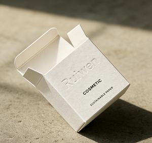 Custom Logo Embossed Luxury Textured Finish Art Paper UV Coated Recyclable Magnetic Closure Folder <b>Box</b> Custom Size Face Mask - Product Image 4