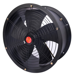 Ventilador de conducto Fwy personalizado de 28 pulgadas, ventilador de ventilación industrial axial con motor eléctrico de rodamientos de bolas y aspas de plástico negro - Product Image 3