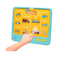 Tablette éducative pour enfants, alimentée par piles AAA, apprentissage précoce de l'anglais, dessin animé lumineux, plastique ABS, pour enfants d'âge préscolaire