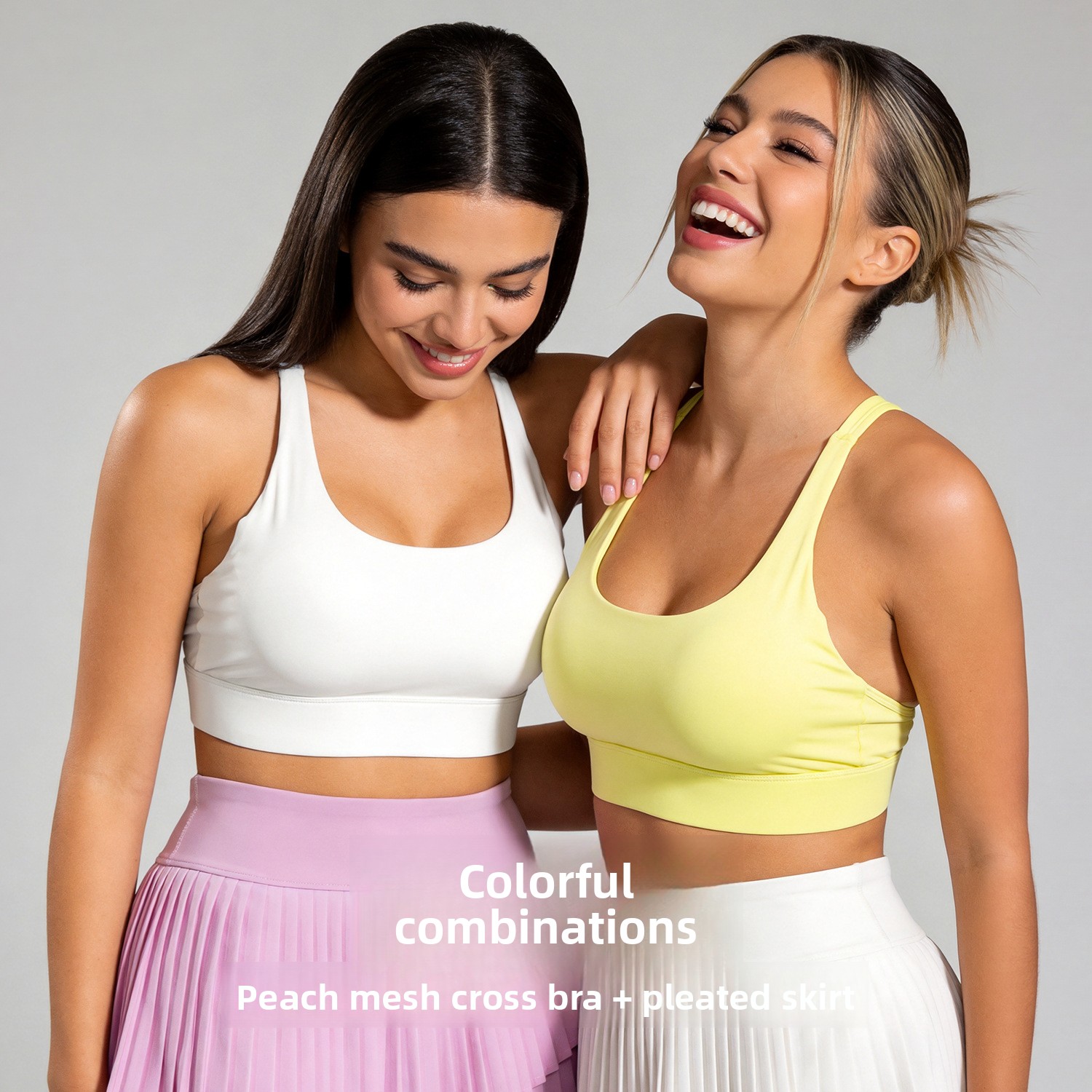 Fashion New Style Back-Cross Seamless High Support Sports Bra With Beautiful Back One-Piece Design For Women Fitness